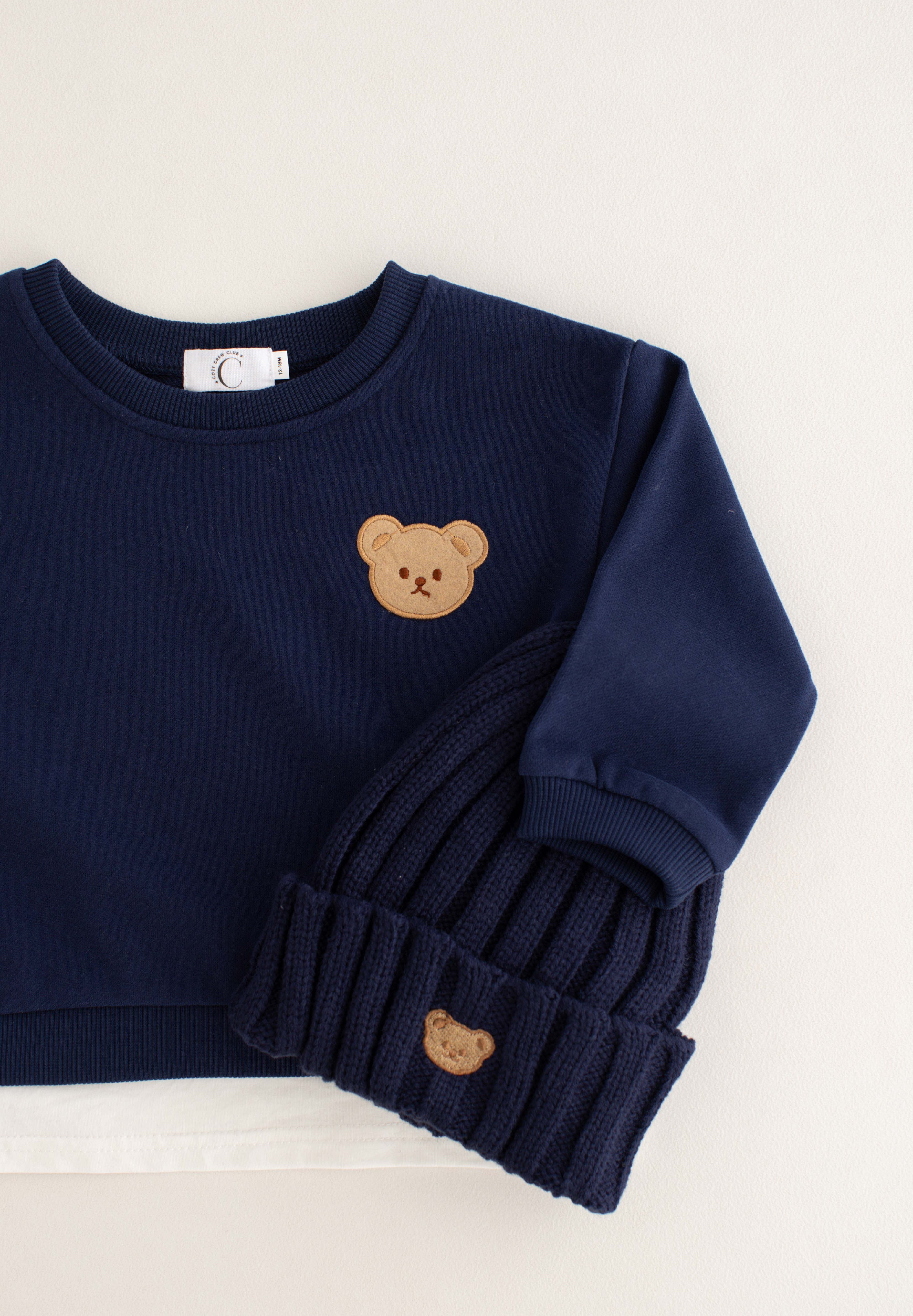 The Bear Colour Tracksuit Cozy Crew Club Tracksuits mora-uk.myshopify.com the-bear-colour-tracksuit NAVY / 0-6 M TBCT06N 10off, 20off, allproducts, baby, bear, bear collection, bear print, BFCM-25, bfcm30badge, boy, CHILDSPLAY, china, clothing, embroidery, girl, happy bear, LINECARD, new in, nonpersonalised, PADDY33, summersale24, tracksuit, unisex, whatnot, zero