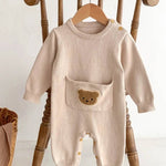 Waffle Bear One Piece Playsuit - Cozy Crew Club
