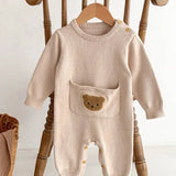 Waffle Bear One Piece Playsuit - Cozy Crew Club