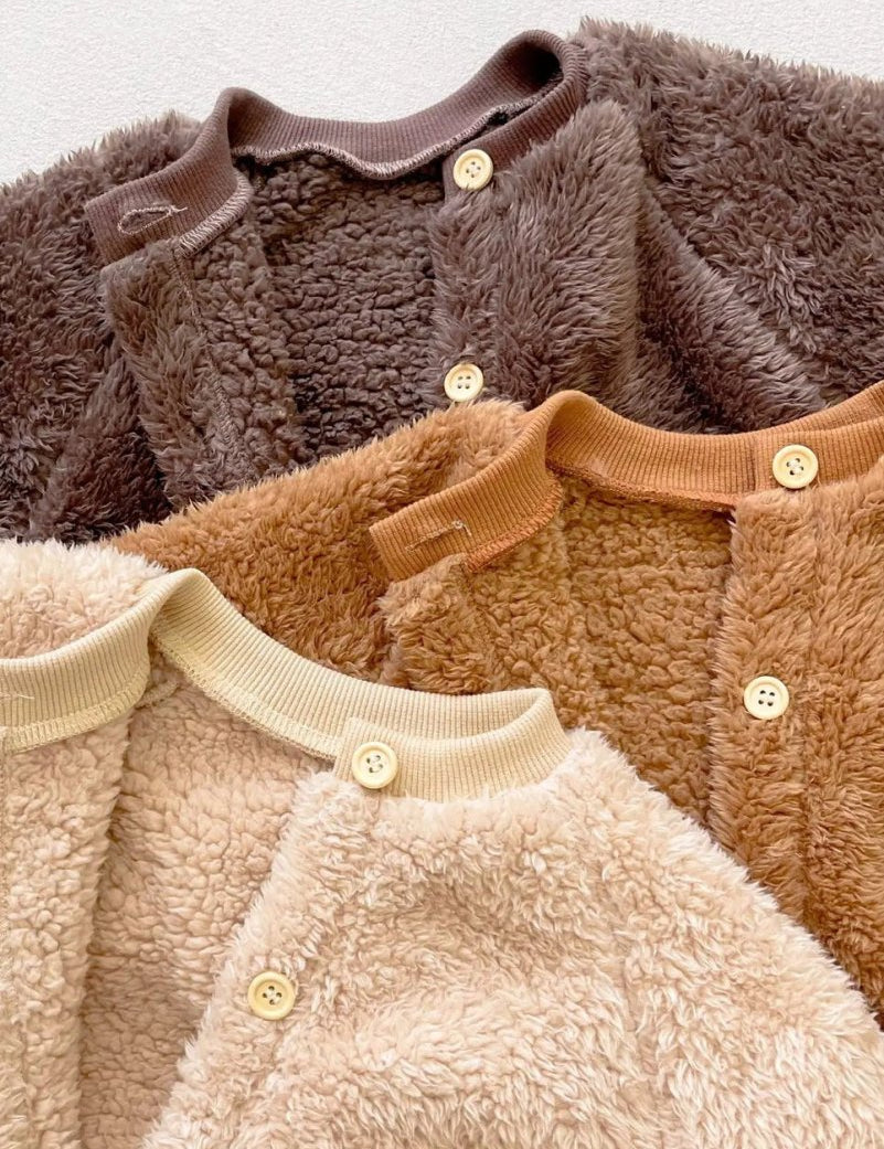 The Fur Bear Knitted Hooded Pramsuit - Cozy Crew Club