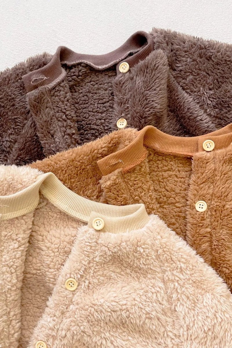 The Fur Bear Knitted Hooded Pramsuit - Cozy Crew Club