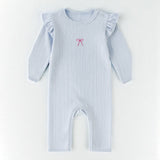 Knitted Bow Frill Romper