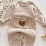 Waffle Bear One Piece Playsuit - Cozy Crew Club