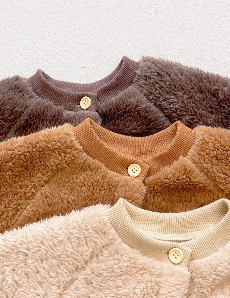 The Fur Bear Knitted Hooded Pramsuit - Cozy Crew Club