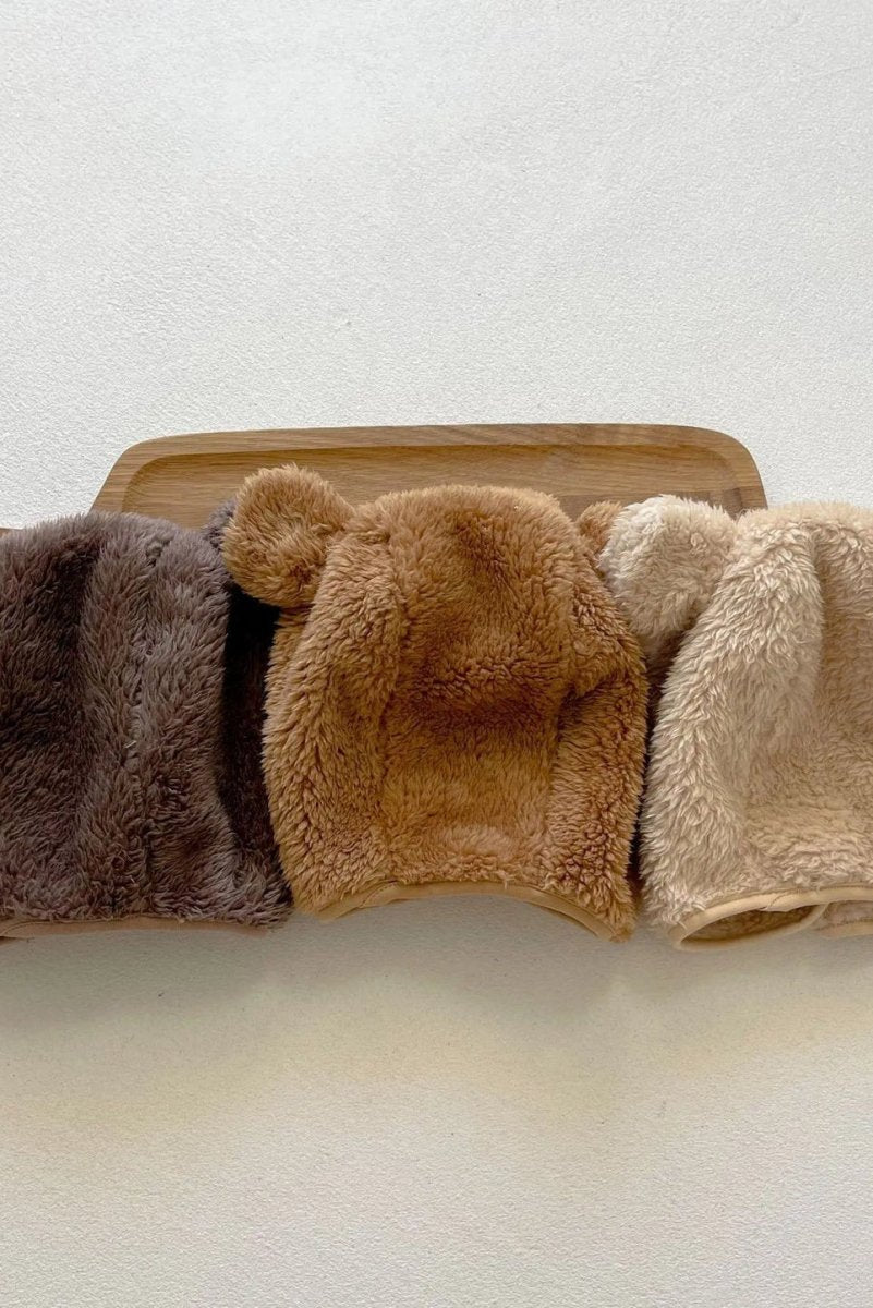 The Fur Bear Knitted Hooded Pramsuit - Cozy Crew Club