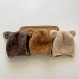 The Fur Bear Knitted Hooded Pramsuit
