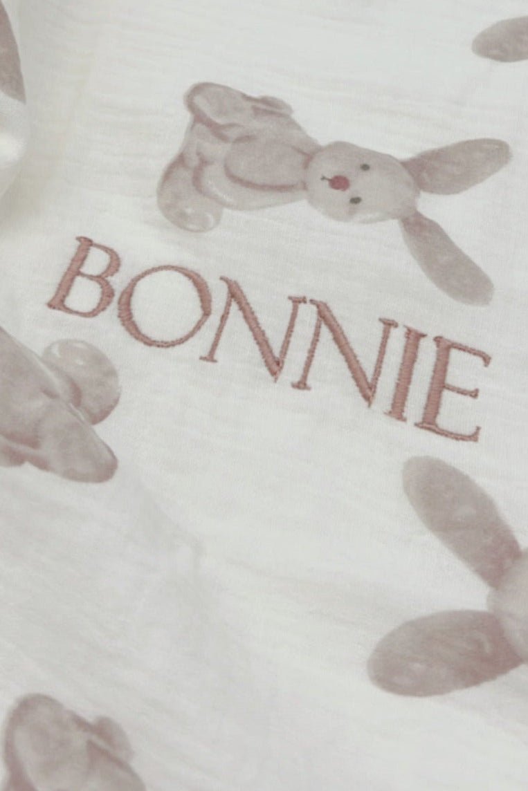 The Bunny Muslin Blanket Swaddle - Cozy Crew Club