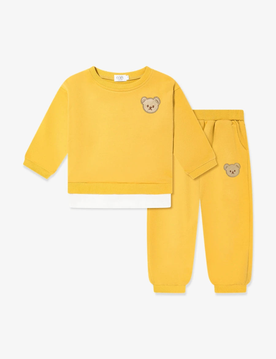 The Bear Colour Tracksuit 100% Cotton - Cozy Crew Club