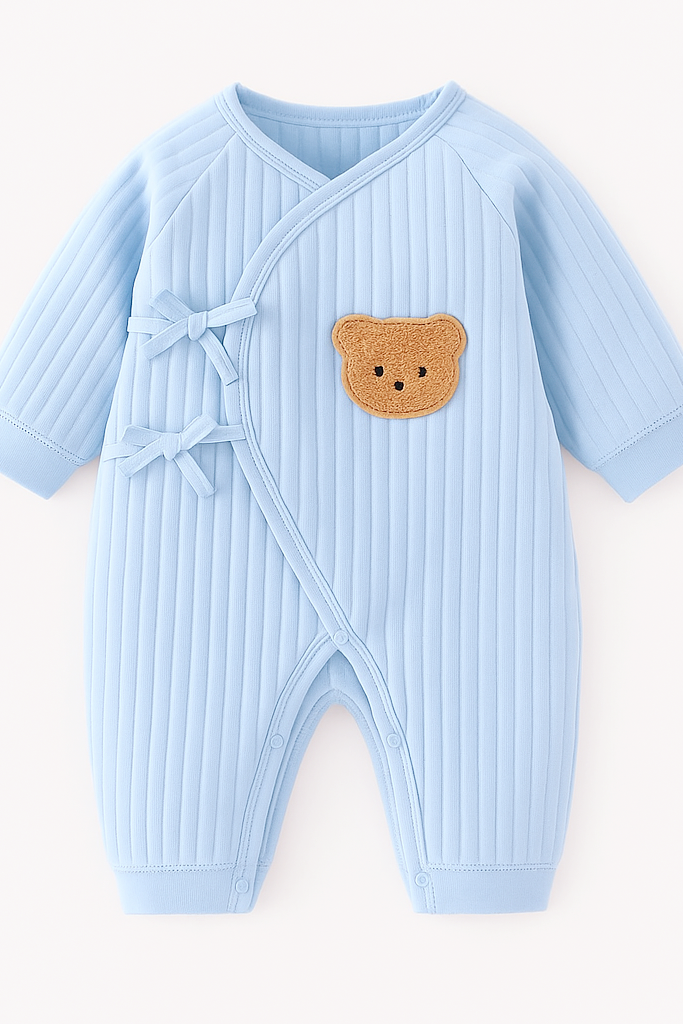 The Teddy Bear Boucle Wrap Baby Grow Romper Cozy Crew Club Rompers mora-uk.myshopify.com teddy-bear-boucle-romper Light Blue / 0-3 M TTBBWBGR-Blue0-3 10off, 20off, baby, baby collection, bear, bear collection, bear print, beautifulbambino, BFCM-20, BFCM-25, BFCM20, boucle, CHILDSPLAY, china, clothing, embroidery, LINECARD, new in, nightwear, nonpersonalised, PADDY10, romper, summersale24, teddy, whatnot, wrap, zero