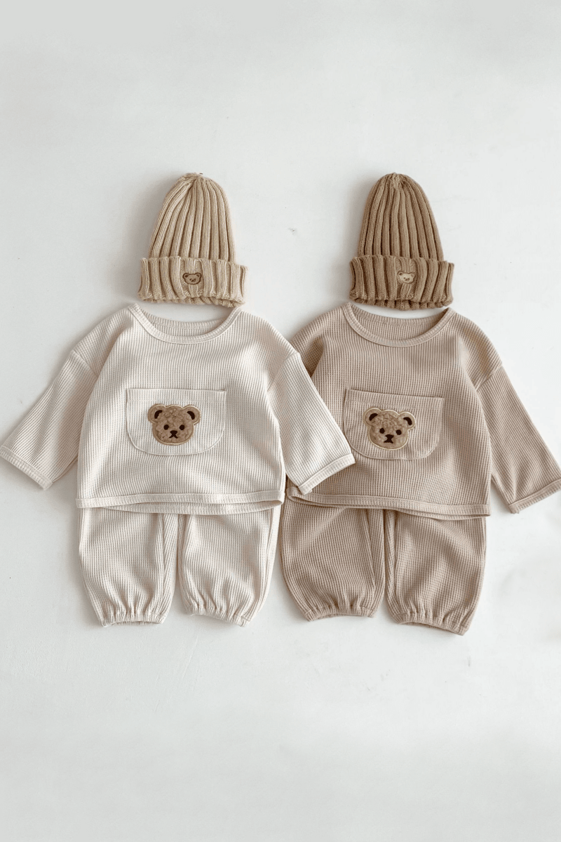 Waffle Bear Tracksuit Cotton