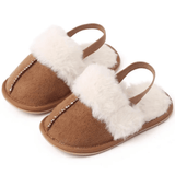 The Fur Slippers Beige, Brown or Pink - Cozy Crew Club