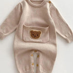 Waffle Bear One Piece Playsuit - Cozy Crew Club