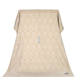 Mora Interior Eco Pattern (Champagne) Soft Cotton Sofa Throw Blanket
