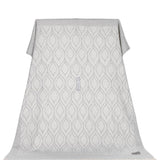 Mora Interior Eco Pattern (Silver Grey) Soft Cotton Sofa Throw Blanket