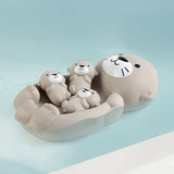 Floating Otter Family