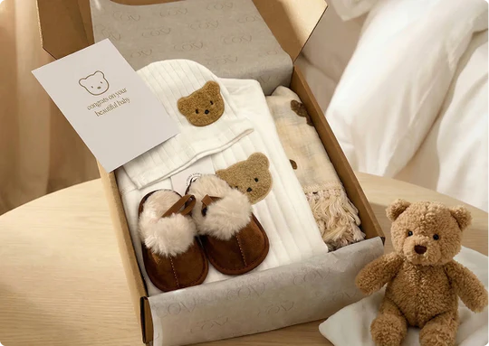 The Cozy Crew Club Personalised Baby Gift Set