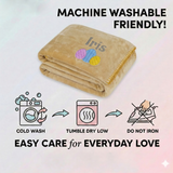 Personalisierte weiche Sofadecke aus Mikrofaser zum Muttertag 