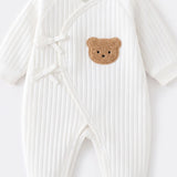 The Teddy Bear Boucle Wrap Baby Grow Romper
