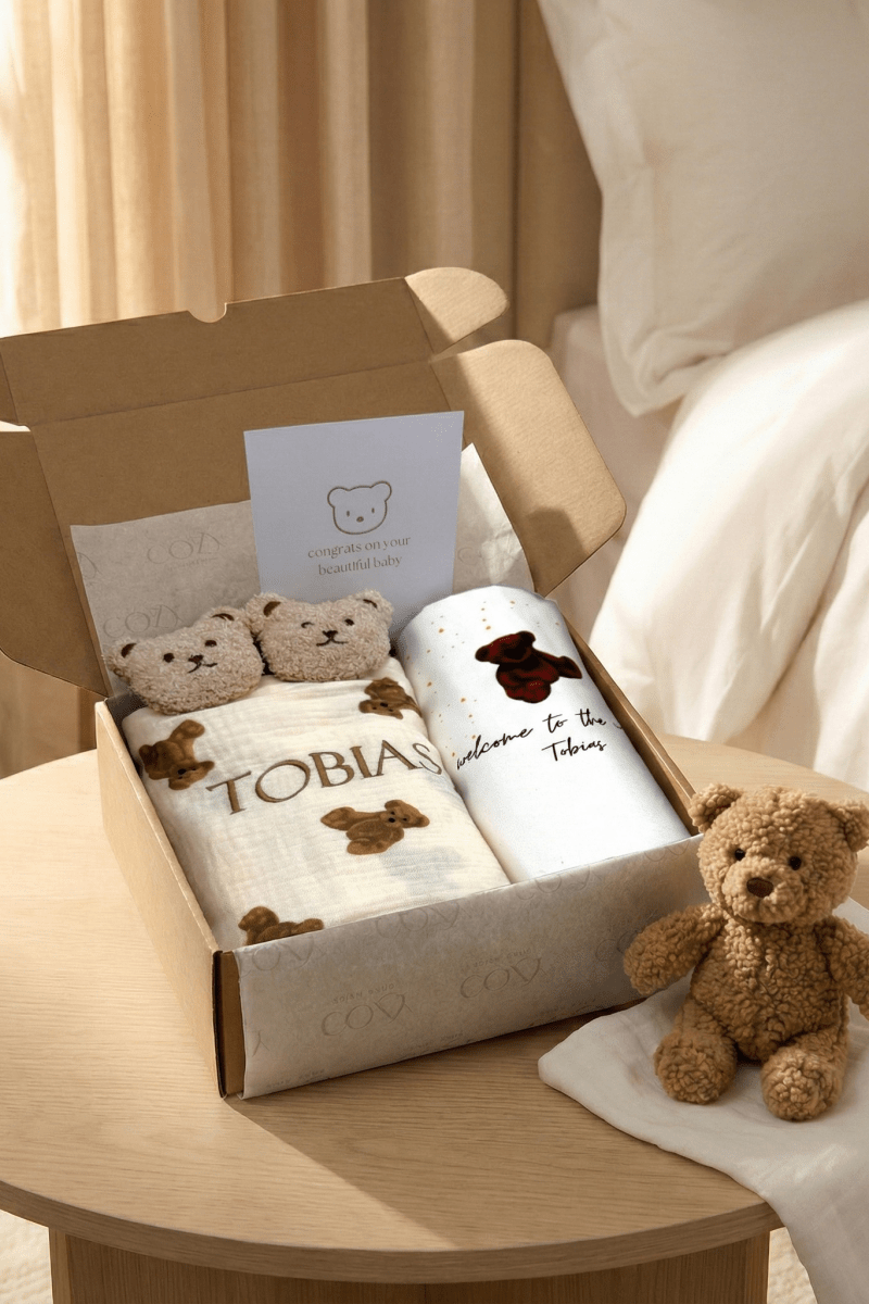 The Cozy Bear Personalised Gift Box - Cozy Crew Club