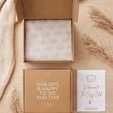 Cozy Crew Club Gift Box, Card & Tissue & Sticker