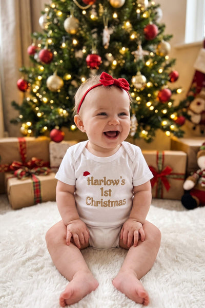 Personalised 1st Christmas Bodysuit Vest