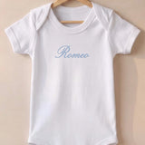 Exquisite Personalised 100% Premium Cotton Baby Bodysuit