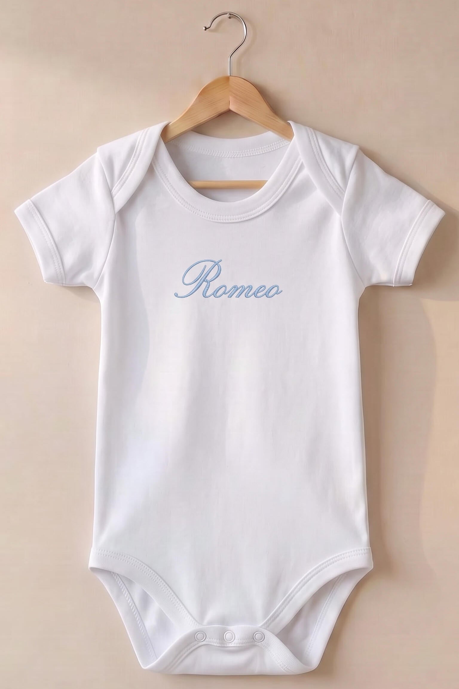 Exquisite Personalised 100% Premium Cotton Baby Bodysuit