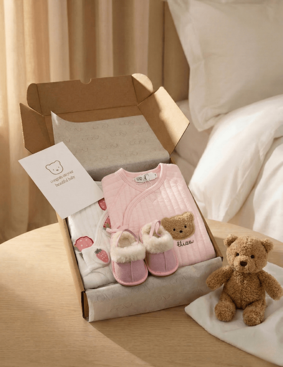 The Cozy Pink Boucle Baby Bear & Strawberry Personalised Gift Box Cozy Crew Club OL Gift Sets mora-uk.myshopify.com the-cozy-pink-boucle-baby-bear-strawberry-personalised-gift-box   20off, al-not-returnable, Baby, bear socks, BFCMGIFT, birthday, bunny comforter, CHRISTMAS45, embroidery, excludefromwssistock, gift, gift box, gift boxes, gift card, giftbox, gifts, LINECARD, newborn, PADDY10, personalise, personalize, SWADDLE, uk