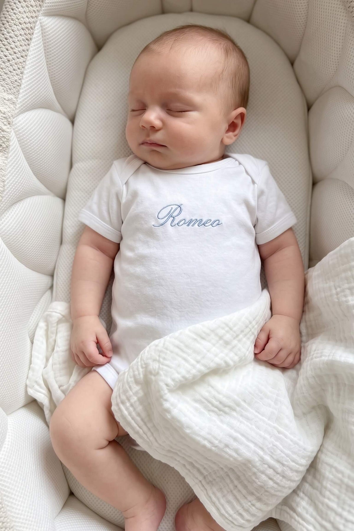 Exquisite Personalised 100% Premium Cotton Baby Bodysuit