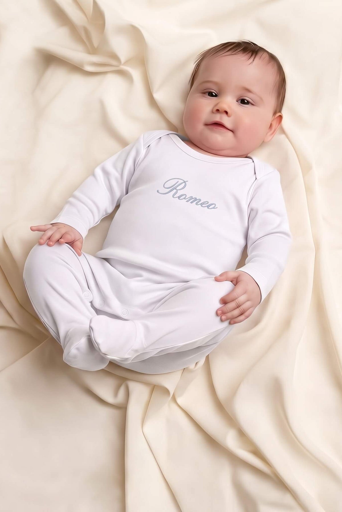 Exquisite Personalised 100% Premium Cotton Baby Romper