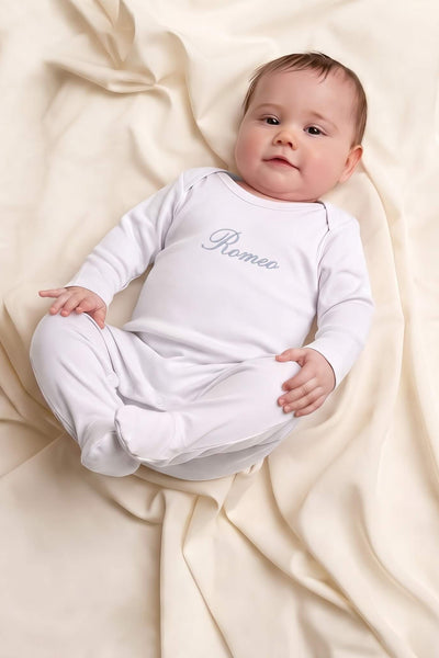 Exquisite Personalised 100% Premium Cotton Baby Romper
