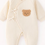 The Teddy Bear Boucle Wrap Baby Grow Romper