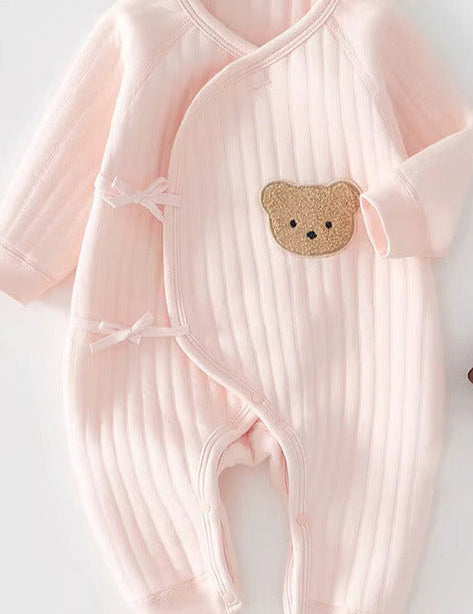 The Teddy Bear Boucle Wrap Baby Grow Romper