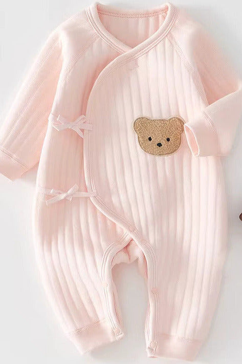 The Teddy Bear Boucle Wrap Baby Grow Romper Cozy Crew Club Rompers mora-uk.myshopify.com teddy-bear-boucle-romper Pink / 0-3 M TTBBWBGR-Pink0-3 10off, 20off, baby, baby collection, bear, bear collection, bear print, beautifulbambino, BFCM-20, BFCM-25, BFCM20, boucle, CHILDSPLAY, china, clothing, embroidery, LINECARD, new in, nightwear, nonpersonalised, PADDY10, romper, summersale24, teddy, whatnot, wrap, zero