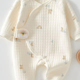 The Rainbow Boucle Wrap Baby Grow Romper - Cozy Crew Club