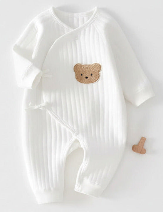The Teddy Bear Boucle Wrap Baby Grow Romper