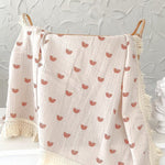 The Tassel Blanket Swaddle (Multiple Prints) - Cozy Crew Club
