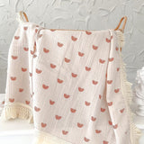 The Tassel Blanket Swaddle (Multiple Prints) - Cozy Crew Club