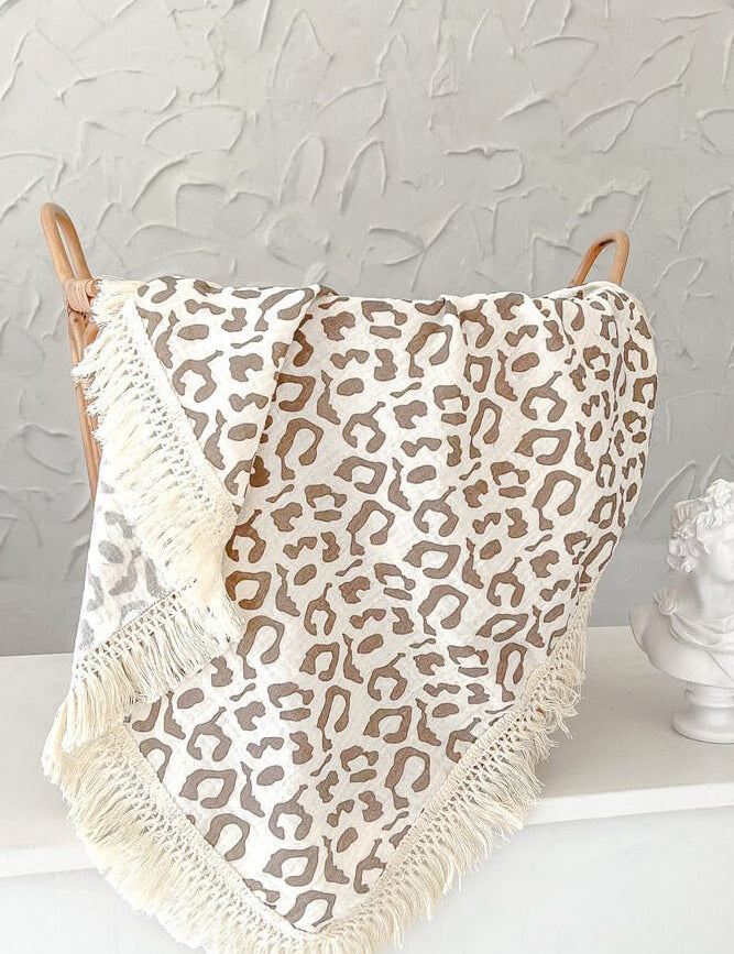 The Tassel Blanket Swaddle (Multiple Prints) - Cozy Crew Club