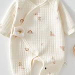 The Rainbow Boucle Wrap Baby Grow Romper - Cozy Crew Club
