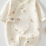 The Rainbow Boucle Wrap Baby Grow Romper - Cozy Crew Club