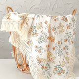 The Tassel Blanket Swaddle (Multiple Prints) - Cozy Crew Club