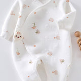 The Snuggle Bun Boucle Wrap Baby Grow Romper - Cozy Crew Club