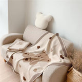The Luxury Bear Decke aus 100 % Baumwolle, doppelseitig bedruckt