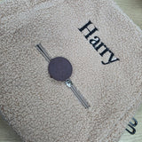 Sample Sale - Creme backpack with 'Harry' in Black thread
