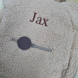 Sample Sale - Creme backpack with 'Jax' in Brown thread