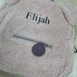 Sample Sale - creme backpack - 'Elijah' in black thread