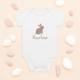 Easter Bunny Name (Personalised Embroidered Bunny Bodysuit)