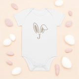 Easter Bunny Initial (Personalised Embroidered Bunny Bodysuit)