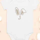 Bunny Initial (Personalised Embroidered Bunny Bodysuit) - Cozy Crew Club